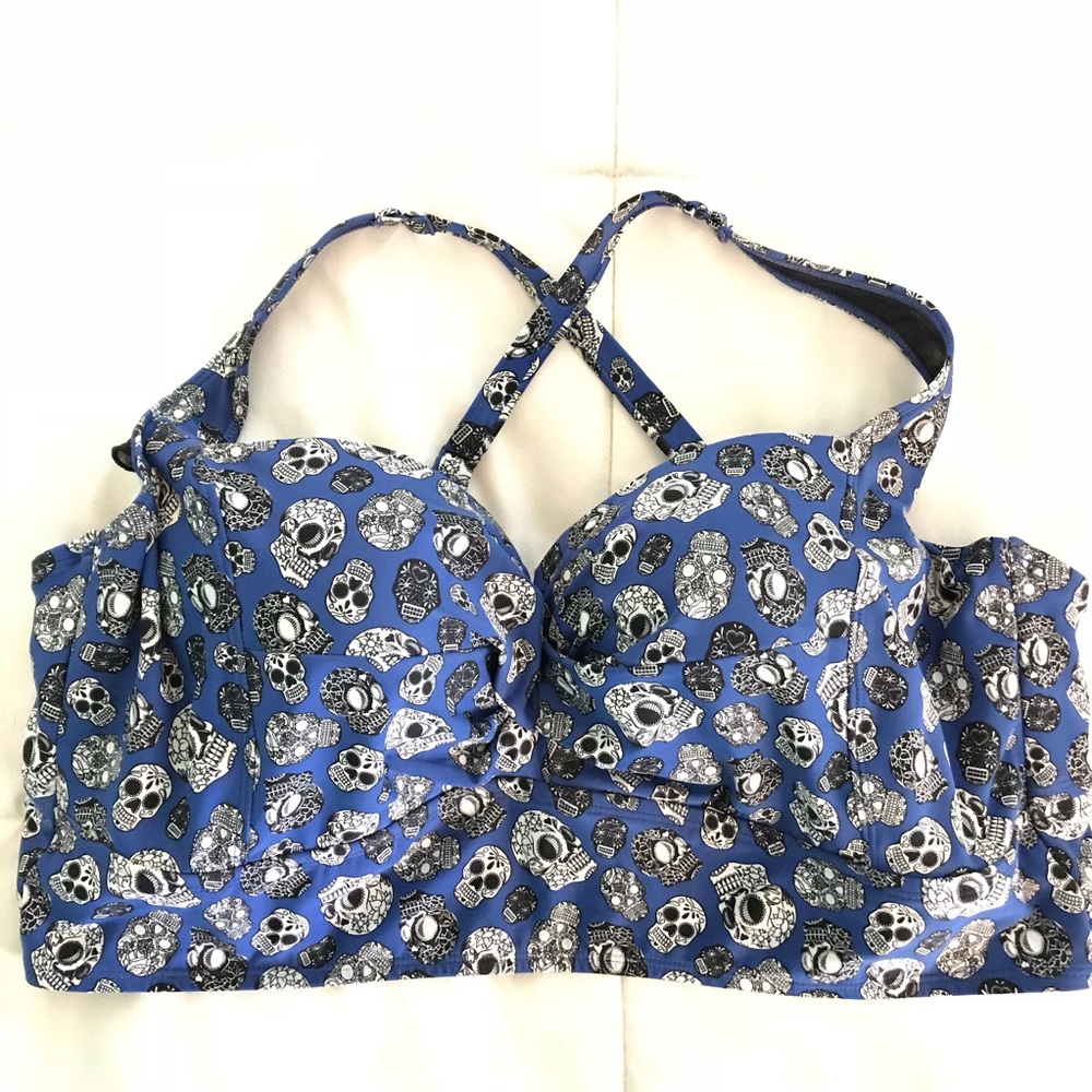 🌊💀Sugar Skull Bikini Top 🌊💀